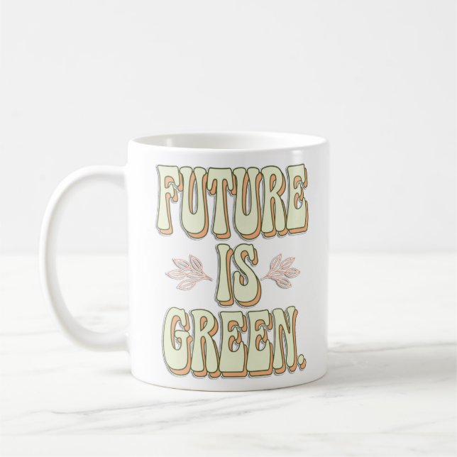 Caneca De Café Minimalismo eco-ativista (Esquerda)