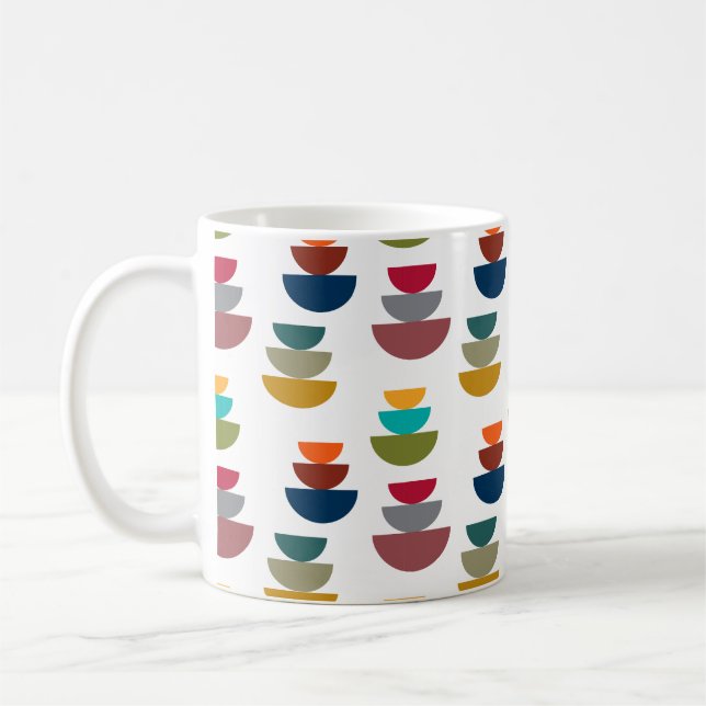 Caneca De Café Minimalismo moderno do brilho do século médio (Esquerda)