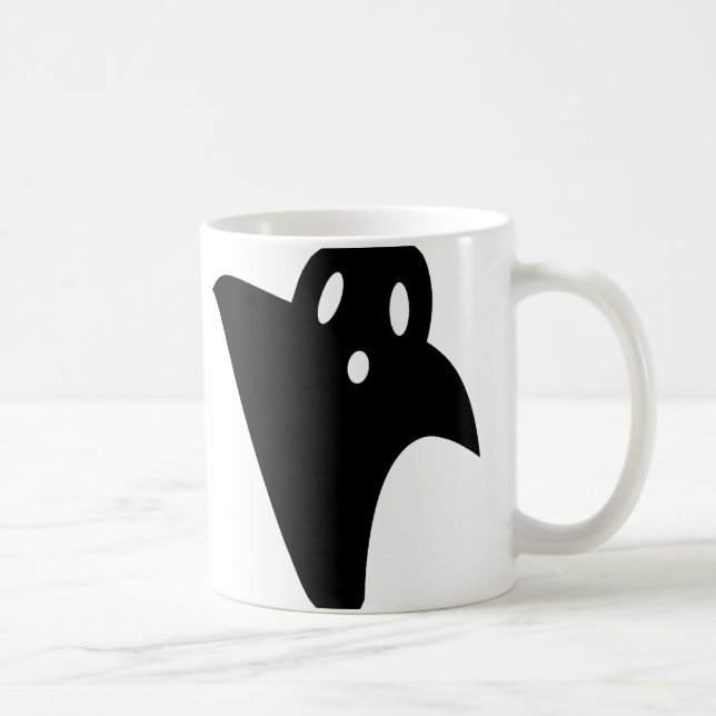 Caneca De Café Minimalist cute ghost  (Direita)