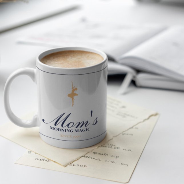 Caneca De Café Minimalist elegant personalized christmas mug (Criador carregado)