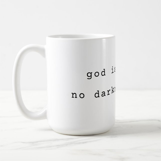 Caneca De Café Minimalist God is Light Coffee Mug (Esquerda)