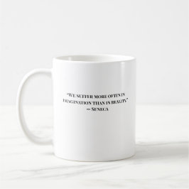 Caneca De Café Minimalist Stoic Quote Seneca Mug