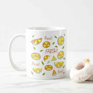 Caneca De Café Minimalista de Verão Fofa Fruta é fresca