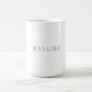 Caneca De Café Minimalista Elegante Clássico Profissional Simples