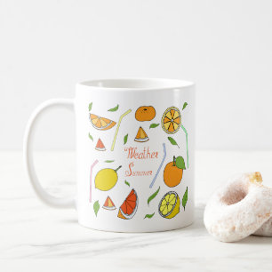 Caneca de Café Minimalista Fofo de Verão Fruta Fre