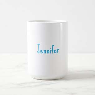 Caneca De Café Minimalista Simples Profissional Casual Caligrafia