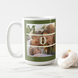 Caneca De Café Minimalista Verde Salvia Presente Personalizado pa