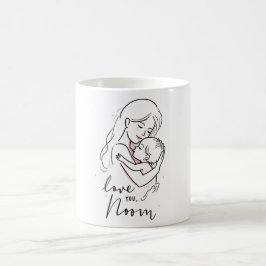 Caneca De Café Mínimo de Mug de Amor