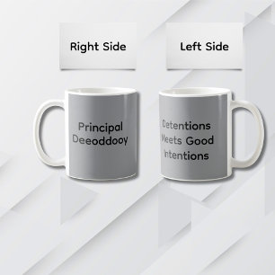Caneca De Café Mínimo de Typografia Engraçado Diretor Dizendo