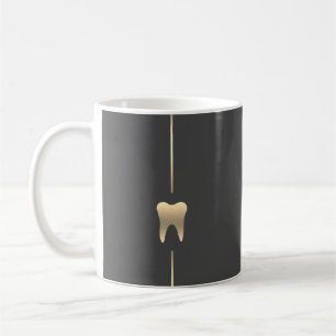 Caneca De Café Mínimo Dourado Café Mug