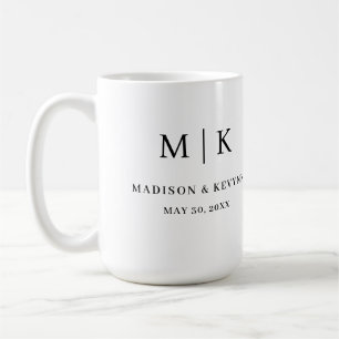 Caneca De Café Mínimo e Chic Casamento