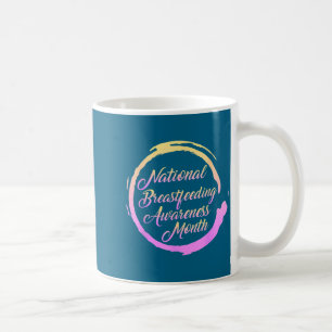 Caneca De Café Mínimo Mês de Conscientização sobre Amamentação Na