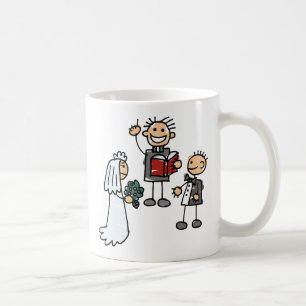 Caneca De Café Ministro Padre Reverendo Faz Cerimônia De Casamen