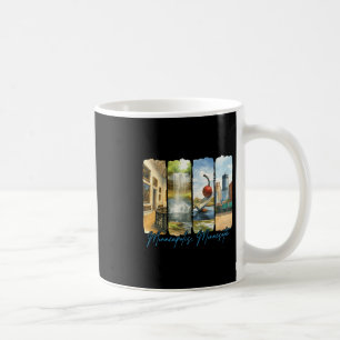 Caneca De Café Minneapolis Minnesota Viagem Viagem Pincelada S