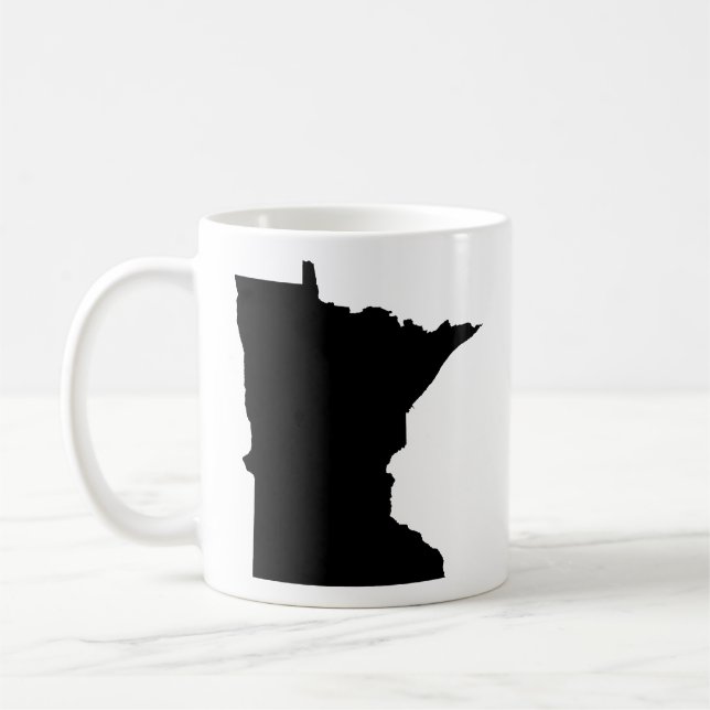 Caneca De Café Minnesota em preto e branco (Esquerda)