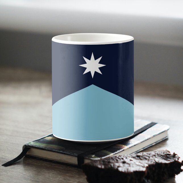 Caneca De Café Minnesota Rebel New State Flag (Criador carregado)
