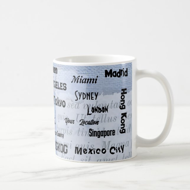 Caneca De Café minoria azul bebê (Direita)