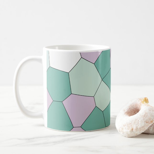 Caneca De Café Mint e Violet (Com Donut)