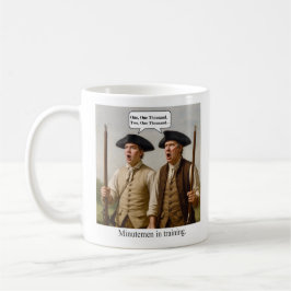 Caneca De Café Minutemen in training.