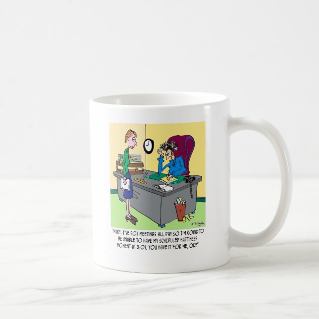 Caneca De Café Minuto programado da felicidade (Direita)