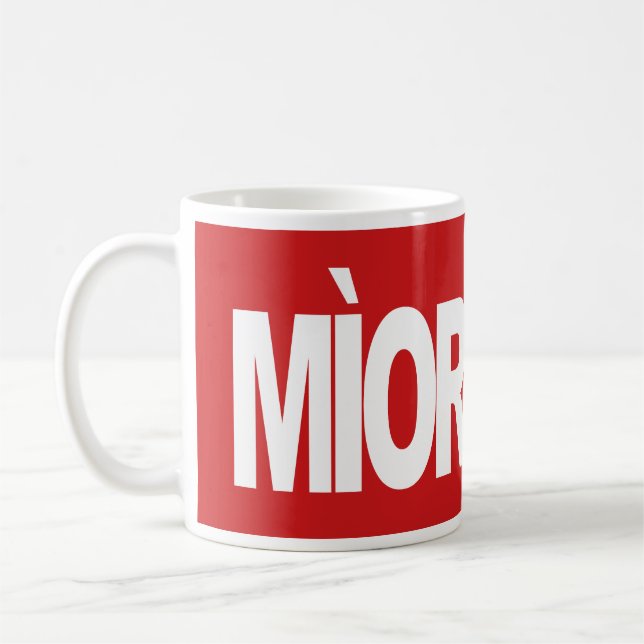 Caneca De Café Mìorbhail (Marvel em gaélico escocês) (Esquerda)