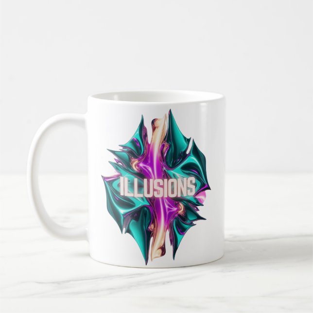 Caneca De Café Miragens Místicas - Ilusões (Esquerda)