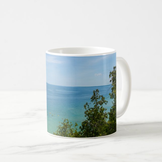 Caneca de Café Mirante do Lago Huron (Frente Esquerda)