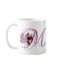 Miriam personalizável nome de cereja rosa flor