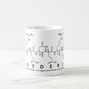 Caneca De Café Mirik peptide name mug