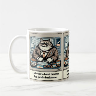 Caneca De Café Mischievous Meows: O Político Do Gato Crafado