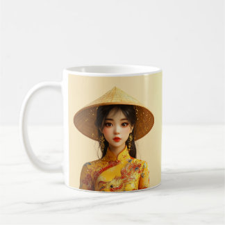Caneca De Café Miss Aodai