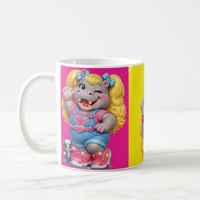 Caneca De Café Miss Hipopótamo (Esquerda)