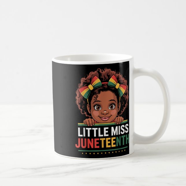 Caneca De Café Miss Juneteenth Liberdade Negra Americana Africana (Direita)