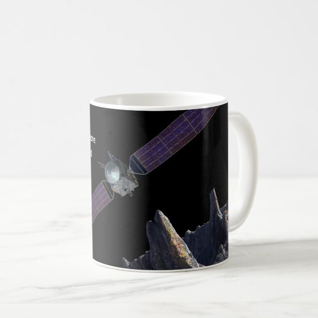 Caneca De Café Missão de Vigilância no Asteroide 16 Psyche (Frente Esquerda)
