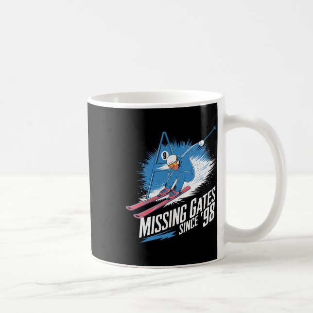 Caneca De Café Missing Gates Since 98 Alpine Skiing  (Direita)