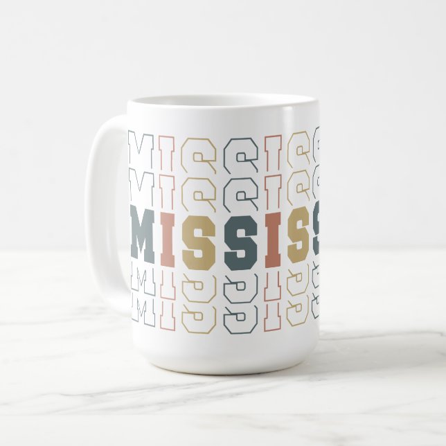 Caneca De Café Mississippi (Frente Esquerda)