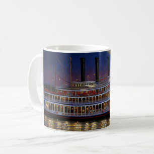 Caneca De Café Mississippi River Steamboat