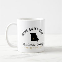 Missouri Home Sweet Home Family Monograma Mug