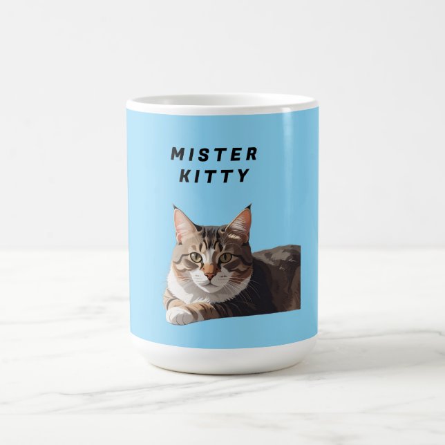 Caneca De Café Mister Kitty – Design de Personagem de Gato Fofo (Centro)