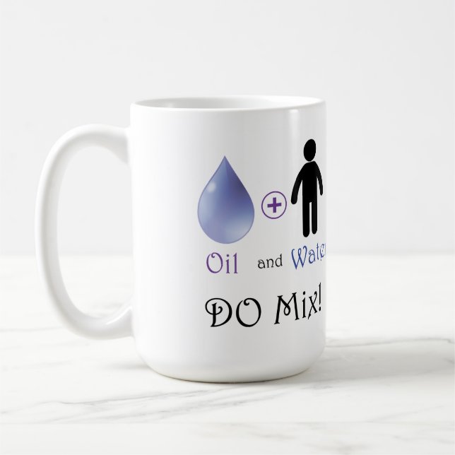 Caneca De Café Mistura de óleo e água (Esquerda)