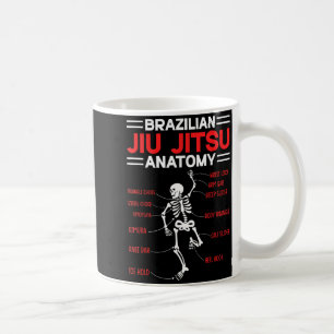 Caneca De Café Mistura engraçada de Anatomia de Jiu Jitsu Brasile
