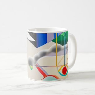 Caneca De Café Mistura harmônica de texturas, gradientes