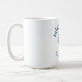 Caneca De Café Misturador de Flor Azul Pequena Logotipo de Padari