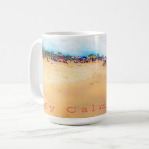 Caneca De Café Misty Day at the Beach