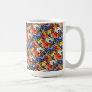 Caneca De Café "Mites e Tites com Cordas" Abstract Design Mug
