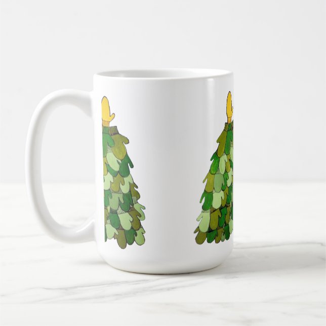 Caneca De Café Mitten Christmas Tree Mug (Esquerda)