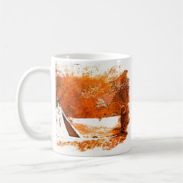 Caneca De Café miwok winter tee pee mug