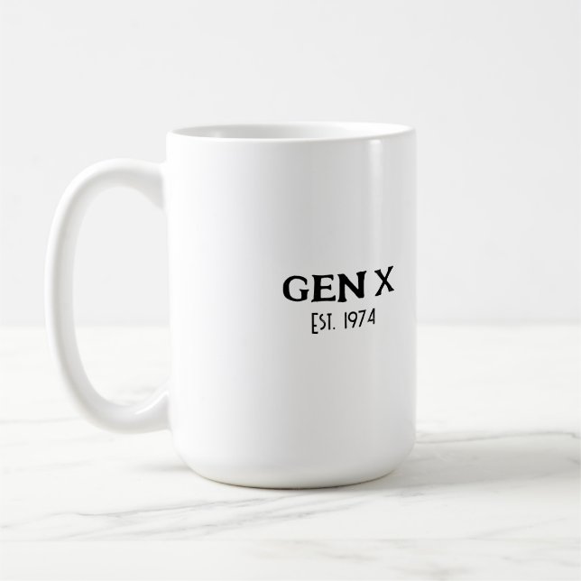 Caneca De Café Mixtape Patience Mug - Gen X Humor para um TikTok  (Esquerda)