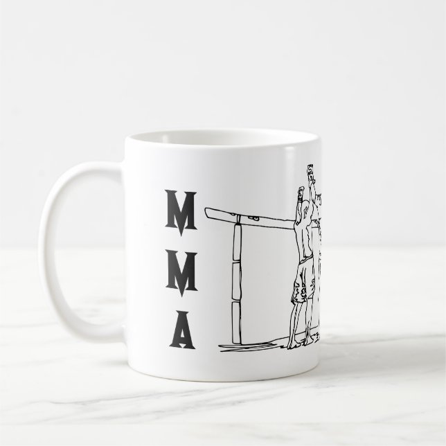 Caneca De Café MMA Mistura de Artes Marciais Mug por Art4Fighters (Esquerda)