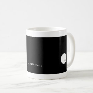 Caneca De Café Mmm Limpo Mínimo de Espiação Mostra Olhos